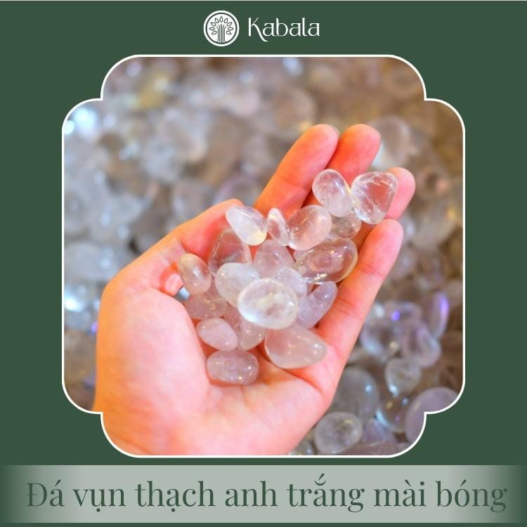 Đá Vụn Thạch Anh Trắng Mài Bóng (kg)