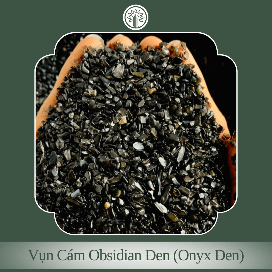 Vụn Cám Đá Onyx Đen (1kg)