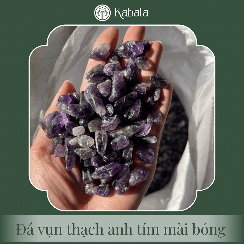 Đá Vụn Thạch Anh Tím Mài Bóng (kg) - Loại A1