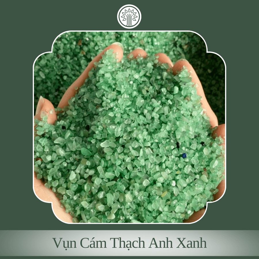 Vụn Cám Đá Thạch Anh Xanh (1kg)